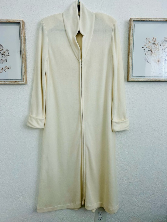 Artesania Jackets & Blazers - Artesania J&C Madrid Cream Long Cardigan Coatigan Shawl Collar Minimalist Chic